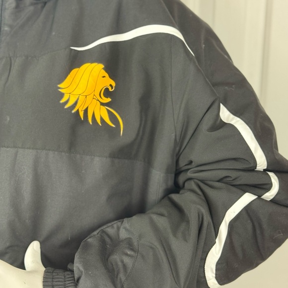 Puma Vintage Performance Jacket Black and White Full-Zip Size Medium - Picture 10 of 17